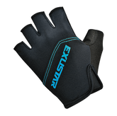 Guantes Ciclismo Exustar DC S/Velcro Negro/azul